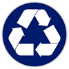 Blue Recycling Icon Logo Blue Recycling Icon Logo